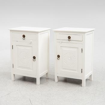 A pair of bedside tables, first half of the 20th century.