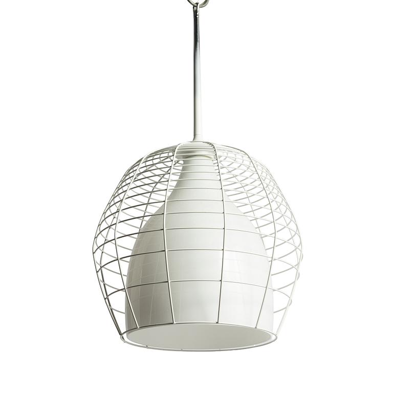 Lodes, three, 'Diesel Cage Pendant lamps', contemporary.