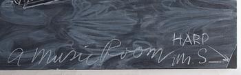 Ben Schonzeit, "Music Room: Blackboard Diptych".