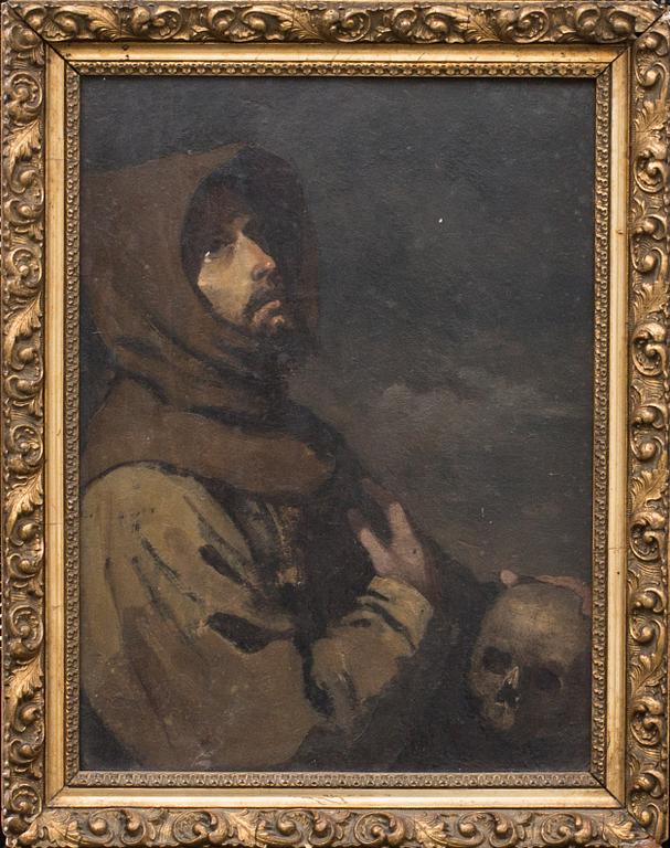 OKÄND KONSTNÄR, olja på duk, ej signerad, 17/1800-tal.