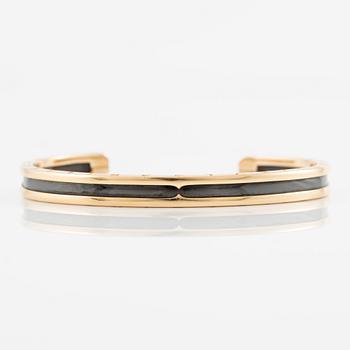 Bulgari bangle "B.Zero1" 18K gold and steel.