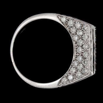 RING, briljantslipade diamanter tot. ca 2.80 ct.