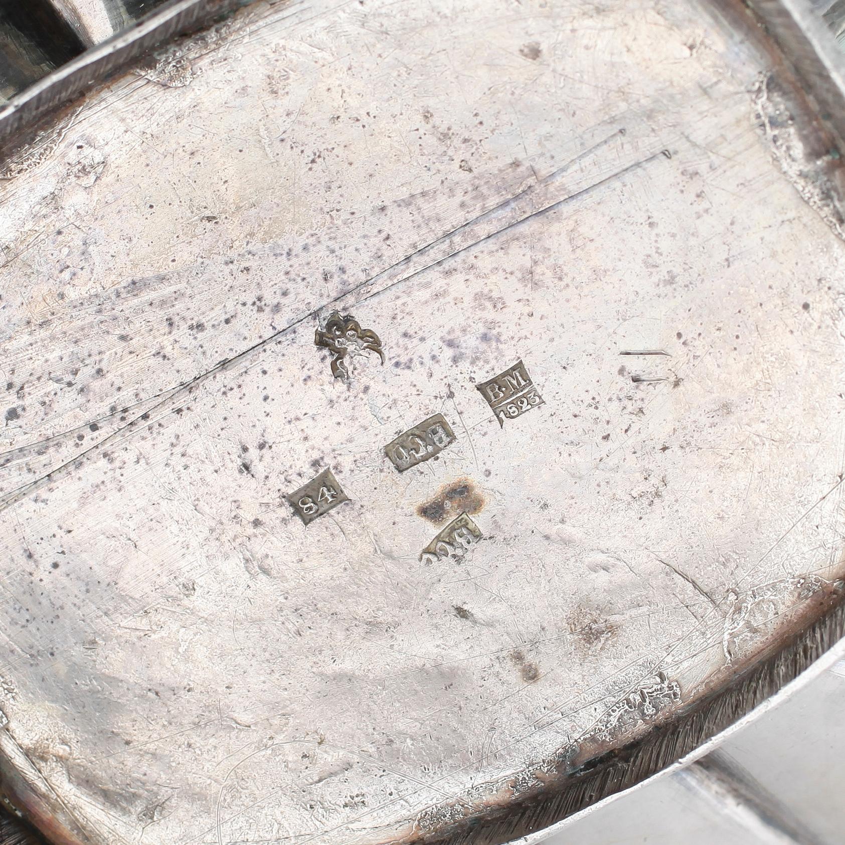 TEKANNA, silver, Ryssland 1823. Vikt ca 366 g.
