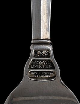 BESTICK, 4 delar, sterlingsilver, Royal Danish, 1900-tal. Tot vikt ca 143g.