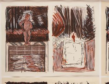 Jennifer Bartlett, kompletta serien av 4 serigrafier och träsnitt (samramade), 1983. En signerad och numrerad 48/68.