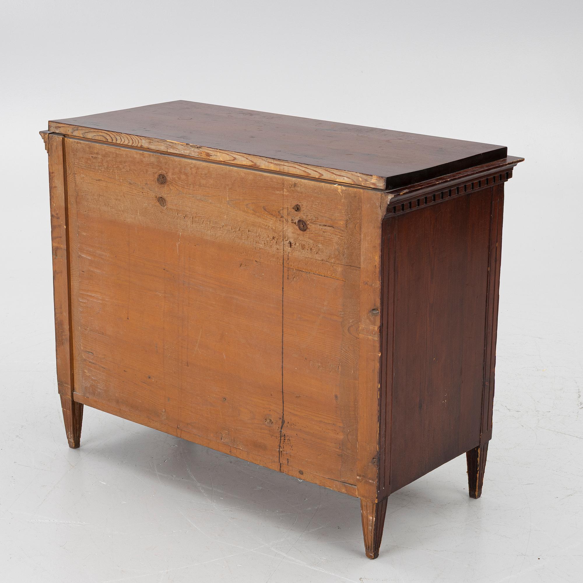 Chest of drawers, Late Gustavian, circa 1800.