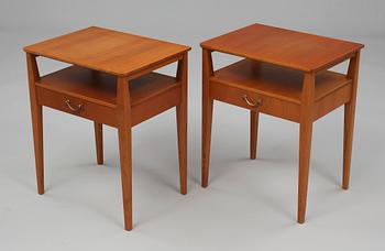 SÄNGBORD, ett par, Sverige, 1940/1950-tal.