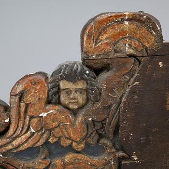 DEKORELEMENT, ett par, barock, 1700-tal.