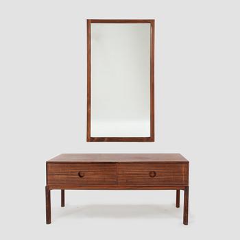 Kai Kristiansen, a mirror and a chest of drawers, Aksel Kjersgaard, Odder, Denmark, 1969.