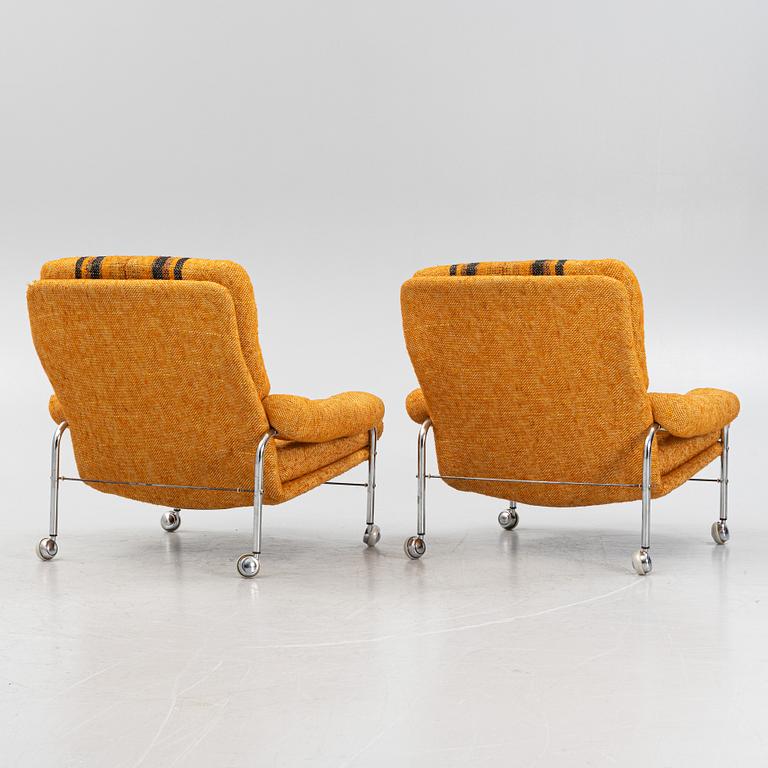 A pair of lounge chairs, probably 'Kimo' from Ulferts, 1970s.