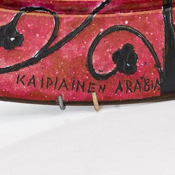 Birger Kaipiainen, a decorative ceramic plate signed Kaipiainen Arabia.