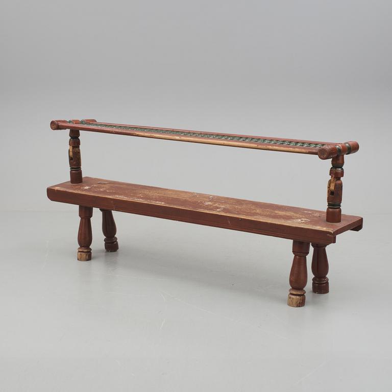 VÄNDBÄNK, allmoge, Delsbo/Bjuråker, Hälsingland, 1800-talets första hälft.
