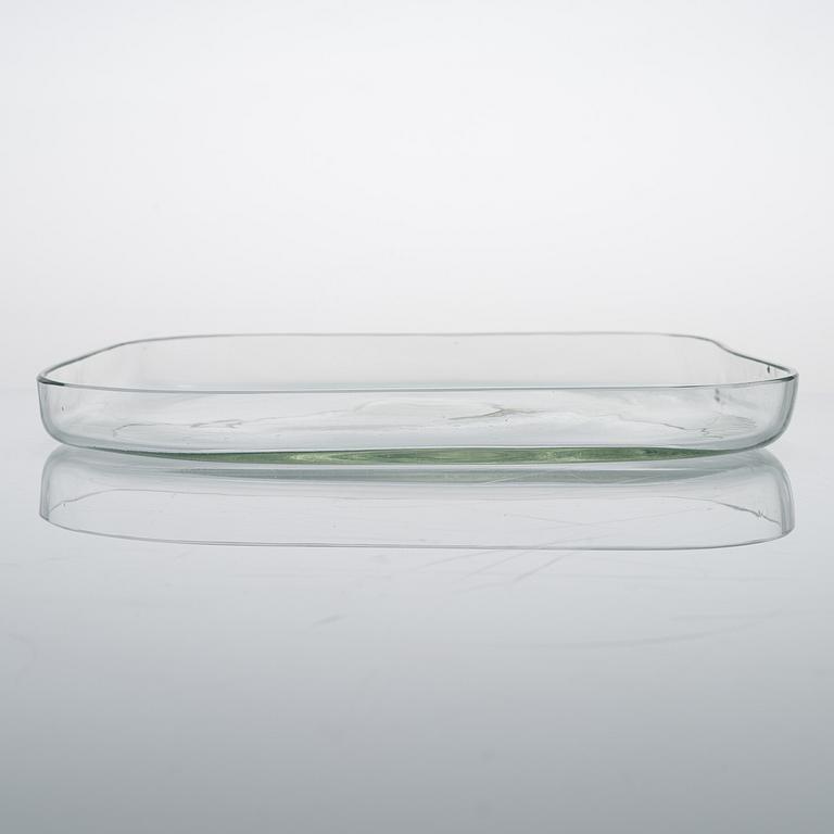 Alvar Aalto, a 1940's 9769 A plate for Karhula Glassworks.