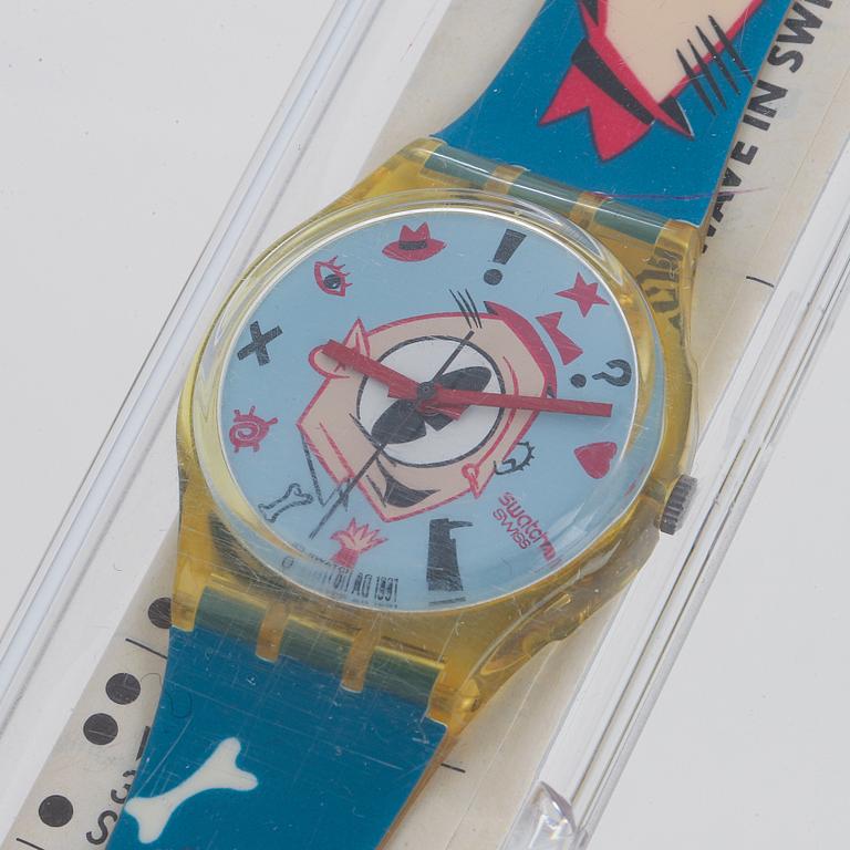 Swatch, Gulp, wristwatch, 34 mm.