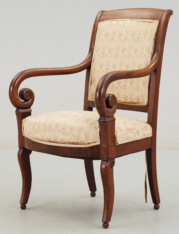 KARMSTOL, senempire, 1800-talets mitt.