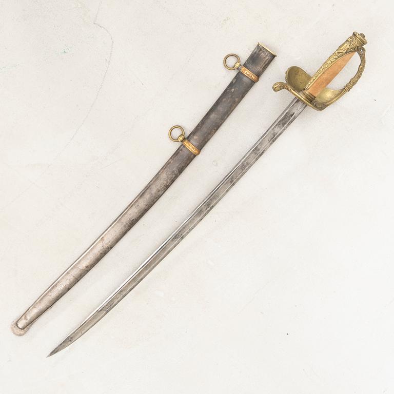 A French sabre, second half of the 19th century.