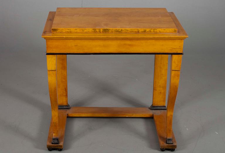 KONSOLBORD, björk, empire, dat. 1836.
