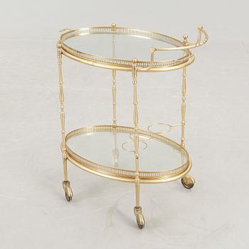 SERVERINGSVAGN, mässing, 1900-talets andra hälft.