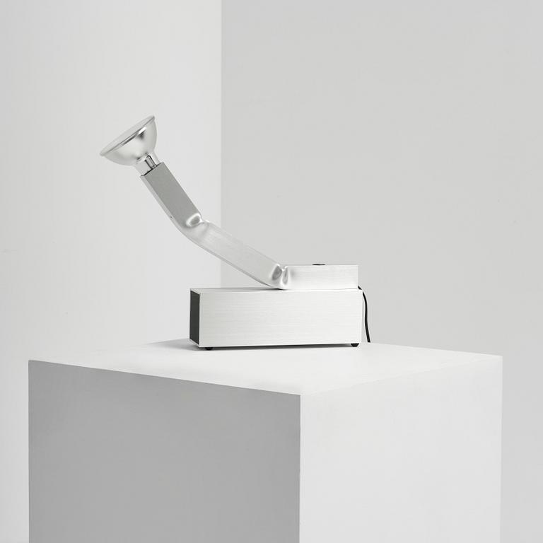 David Taylor, a unique table lamp, "Aluminium Table Lamp #1", Studio Mellösaverken, Sweden, 2025.