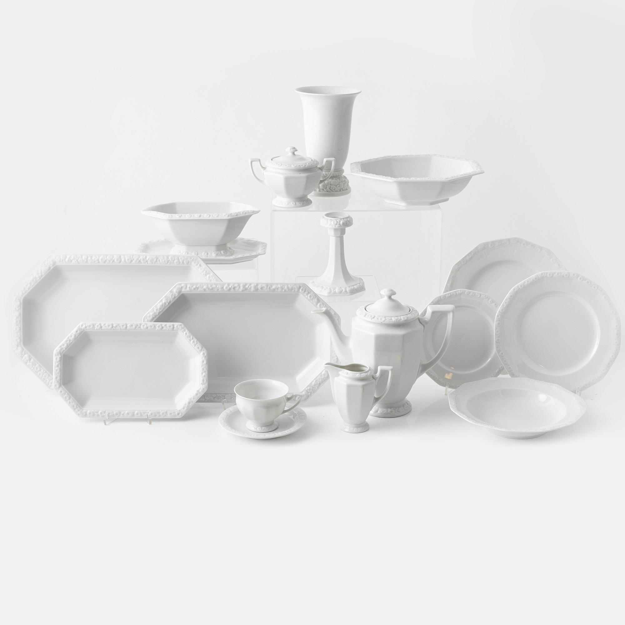 Matservis, 72 delar, porslin, "Classic Rose", Rosenthal.