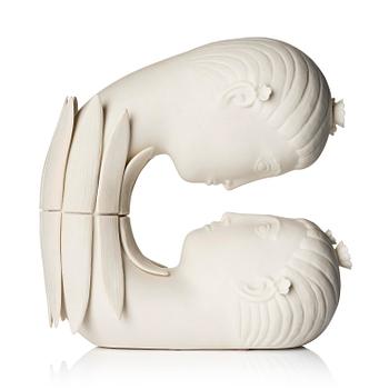 167. Stig Lindberg, "Narcissus", a parian porcelain sculpture, Gustavsberg 1970s, from the "Figurin" series, ed. 375/500.