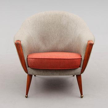 FÅTÖLJ, "Orion", Folke Jansson, formgiven 1953, SM Wincrantz Möbelindustri AB, Skövde, 1900-talets andra hälft.