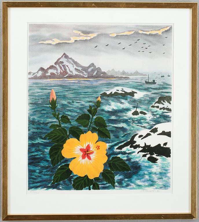 MONA HUSS WALLIN, färglitografi, signerad och numrerad 252/460.