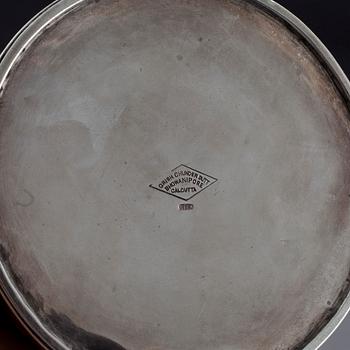 TESERVIS, 3 delar, silver, Grish Chunder Dutt, Bhovanipore, Calcutta, Indien. Vikt 888 g.