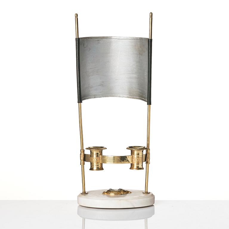 Läslampa för två ljus, sent 1700-tal, Sengustaviansk.