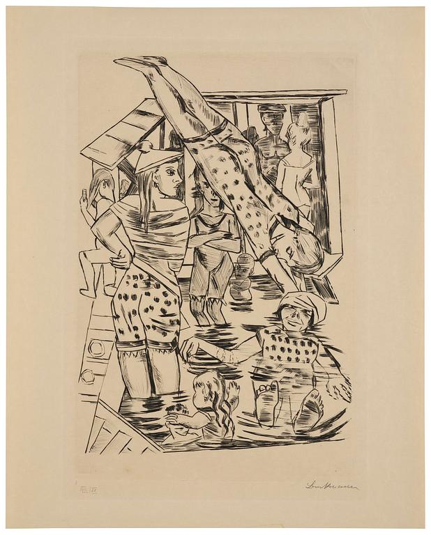 Max Beckmann, "Frauenbad“.