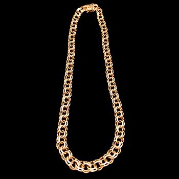 COLLIER, 18 k guld, Bismarck. Vikt 133 g.