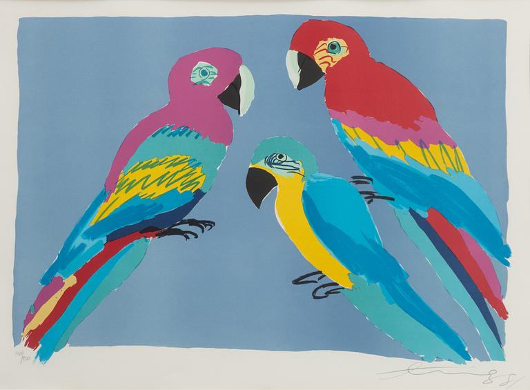 Walasse Ting, Parrots.
