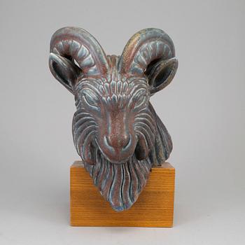 GUNNAR NYLUND, vädurshuvud, Rörstrand, ed 42/200.