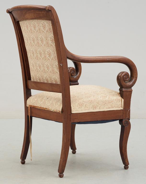 KARMSTOL, senempire, 1800-talets mitt.