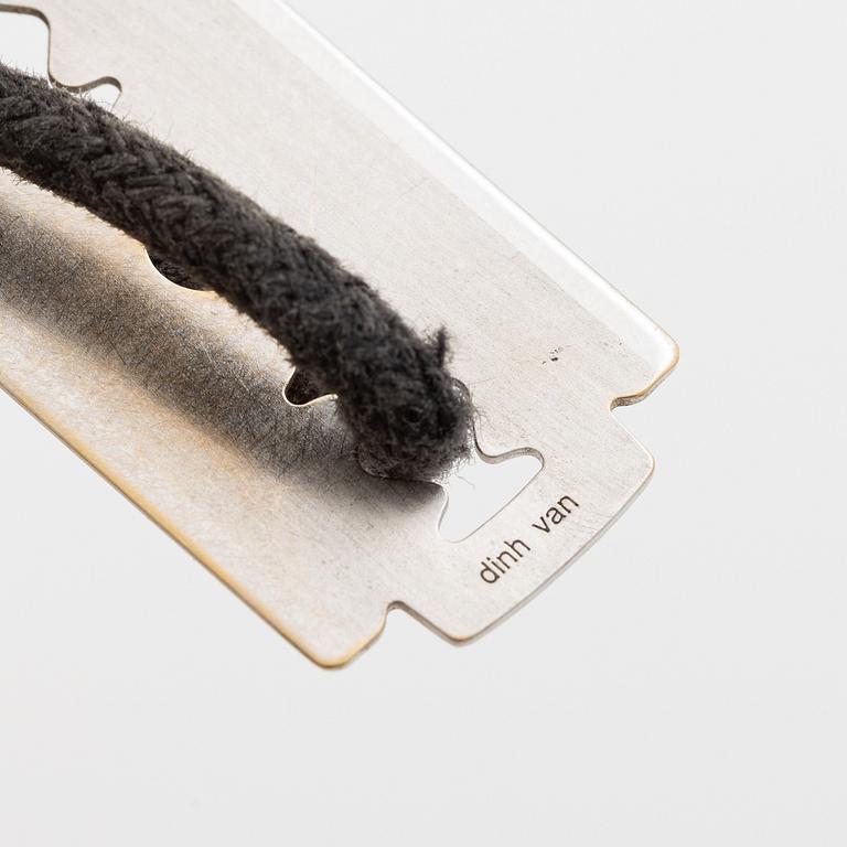 Bracelet, Dinh Van, textile and 18K white gold.