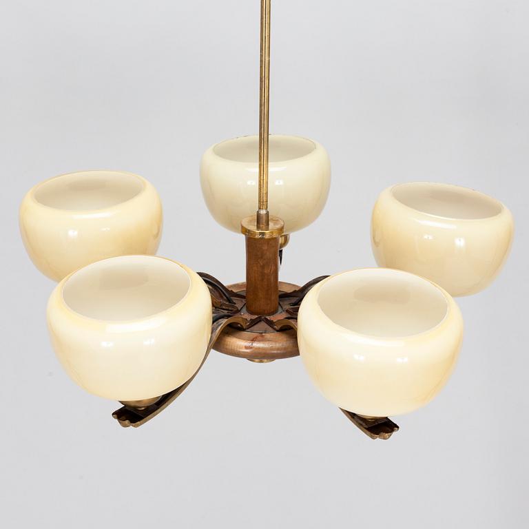 Paavo Tynell, taklampa, modell 1255, Taito, 1930-tal.