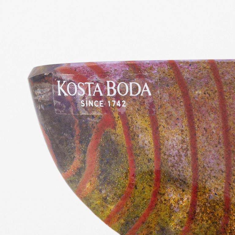 Bertil Vallien, a glass boat, Kosta Boda.