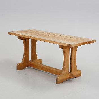 A Nordiska Kompaniet 'Berga' stained pine table, probably by Axel Einar Hjorth, Sweden 1940's.