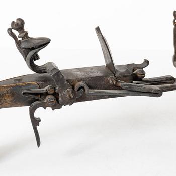 A mechanical flintlock from Wedevåg ironworks, later part 18th century / early 19th century.