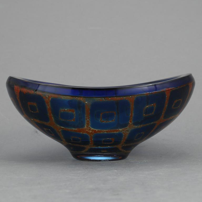 SKÅL, glas, Sven Palmqvist, Ravenna, Orrefors 1966.
