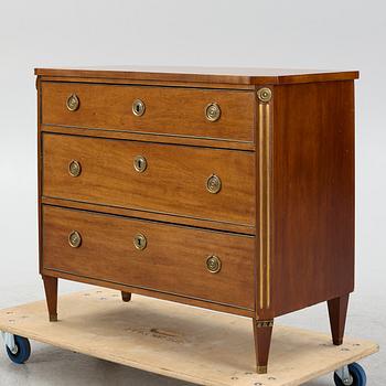 A Gustavian style chest of drawers, circa 1900.