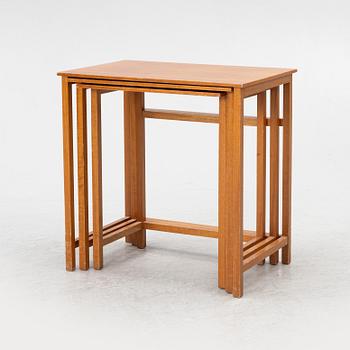 Josef Frank, three nesting tables, model B 618, Firma Svenskt Tenn, prior to 1985.