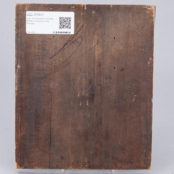 IKON, olja på pannå, Ryssland 1800-talets slut.