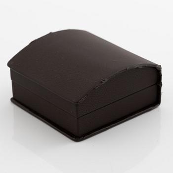 Earrings. a pair, 14K white gold with princess-cut diamonds.