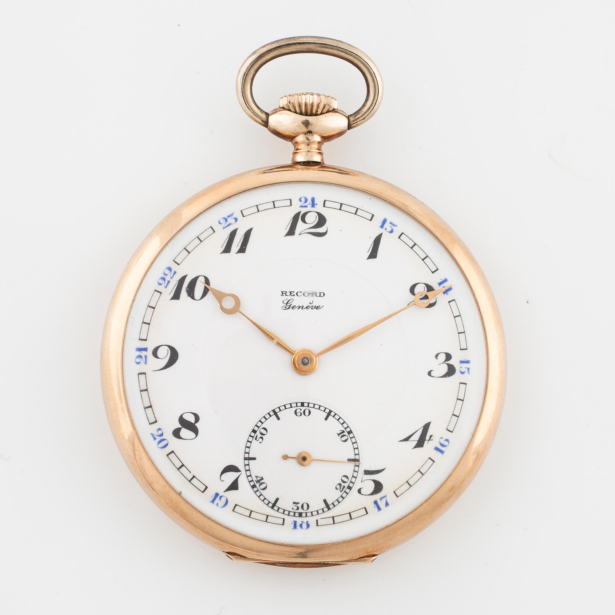 Record pocket watch top