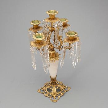 KANDELABER, oscariansk, 1800-talets slut.