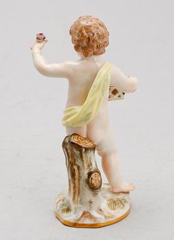 FIGURIN, porslin, Meissen.