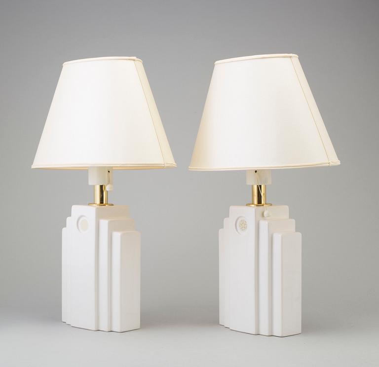 a pair of Boréns table lights from the 1980's.