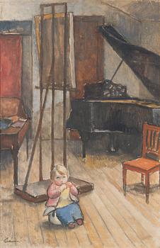 Alvar Cawén, The boy in the atelier.