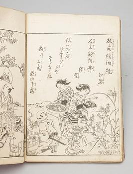 BOK, Ehon nezamegusa, Japan 1744, illustartioner av Sukenobu.